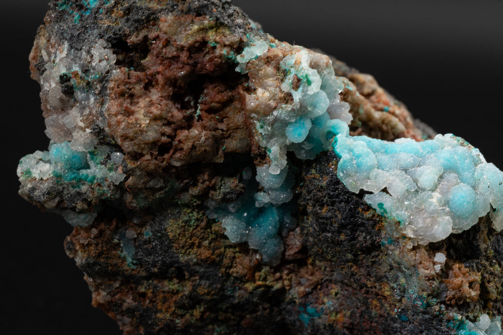 Chrysocolla, Quartz - Lily Mine, Peru