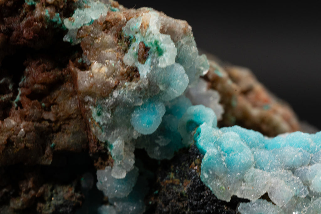 Chrysocolla, Quartz - Lily Mine, Peru