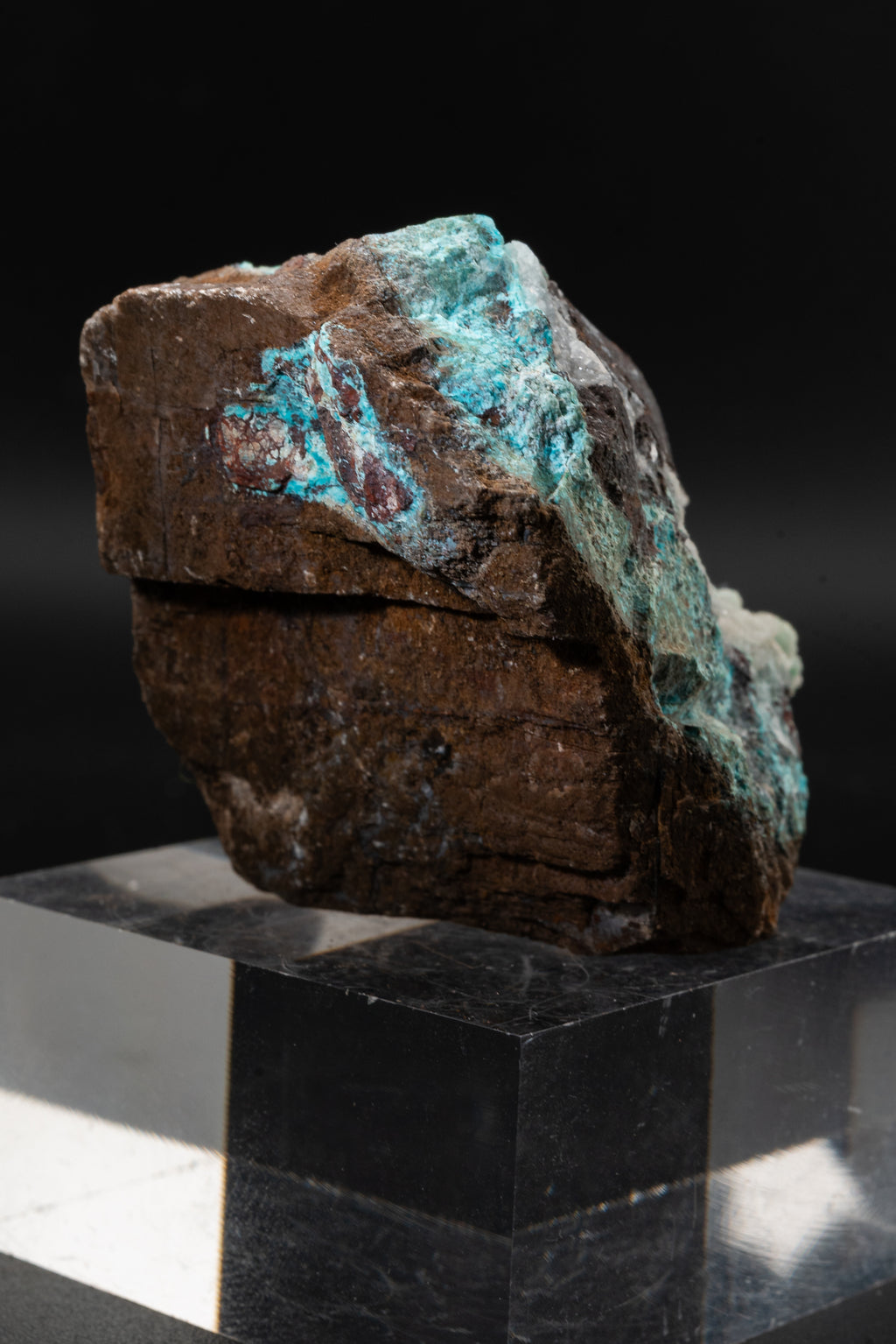 Chrysocolla, Quartz - Lily Mine, Peru