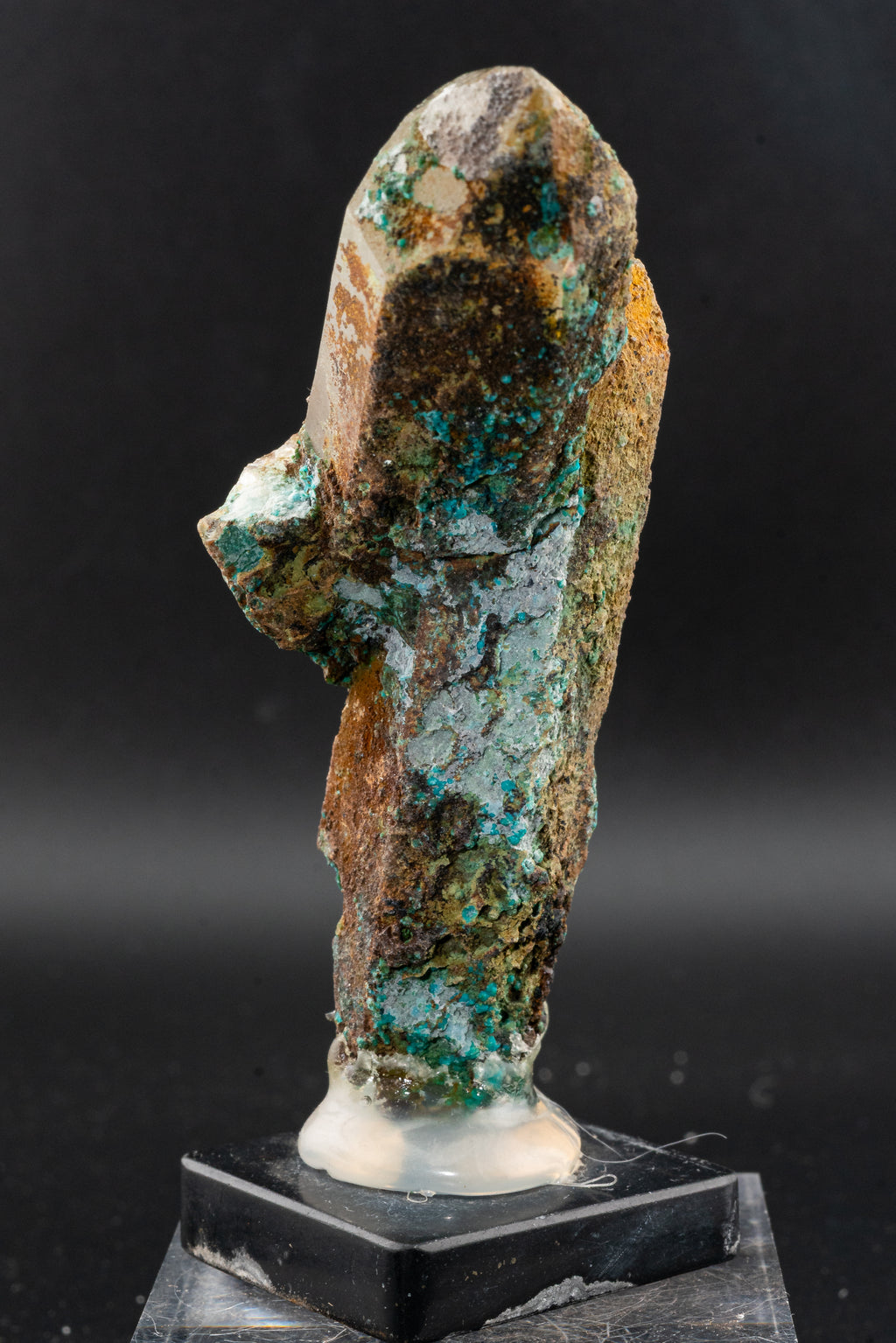 Chrysocolla, Quartz - Mina La Tentadora, Peru