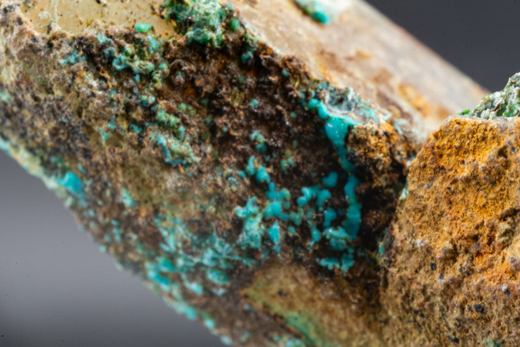 Chrysocolla, Quartz - Mina La Tentadora, Peru