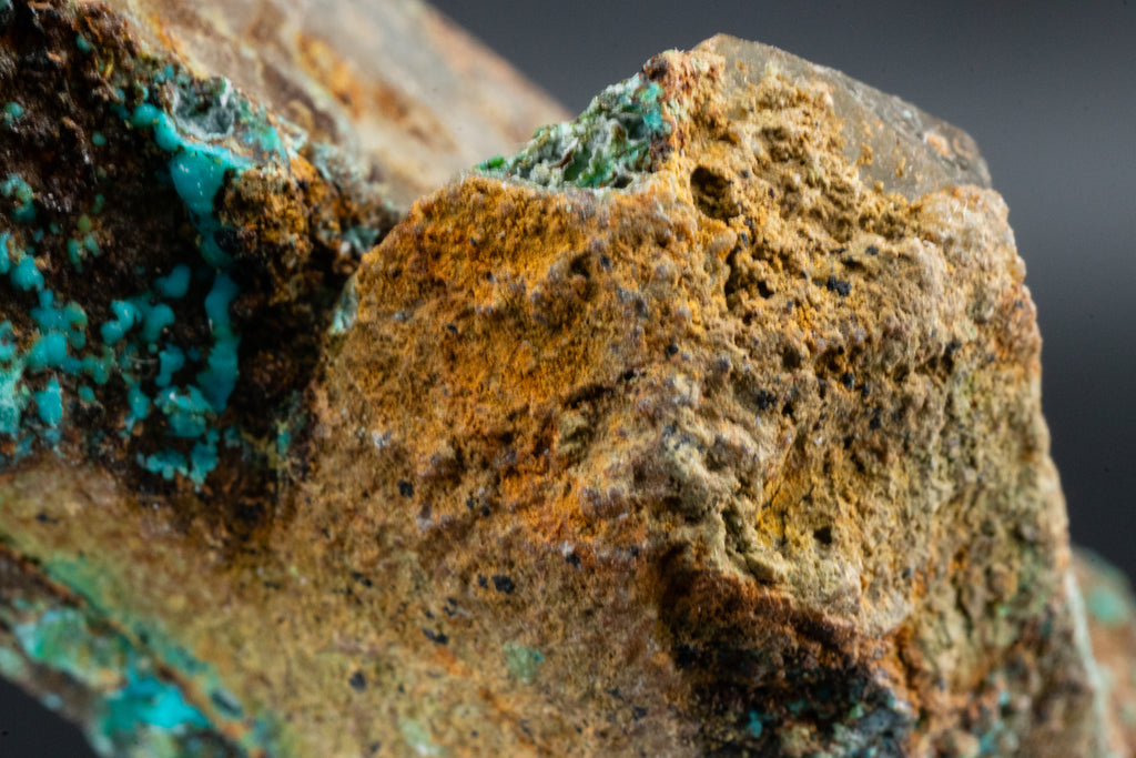 Chrysocolla, Quartz - Mina La Tentadora, Peru