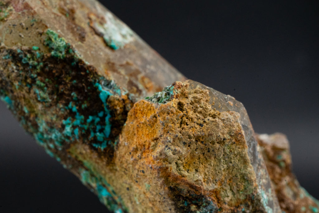Chrysocolla, Quartz - Mina La Tentadora, Peru