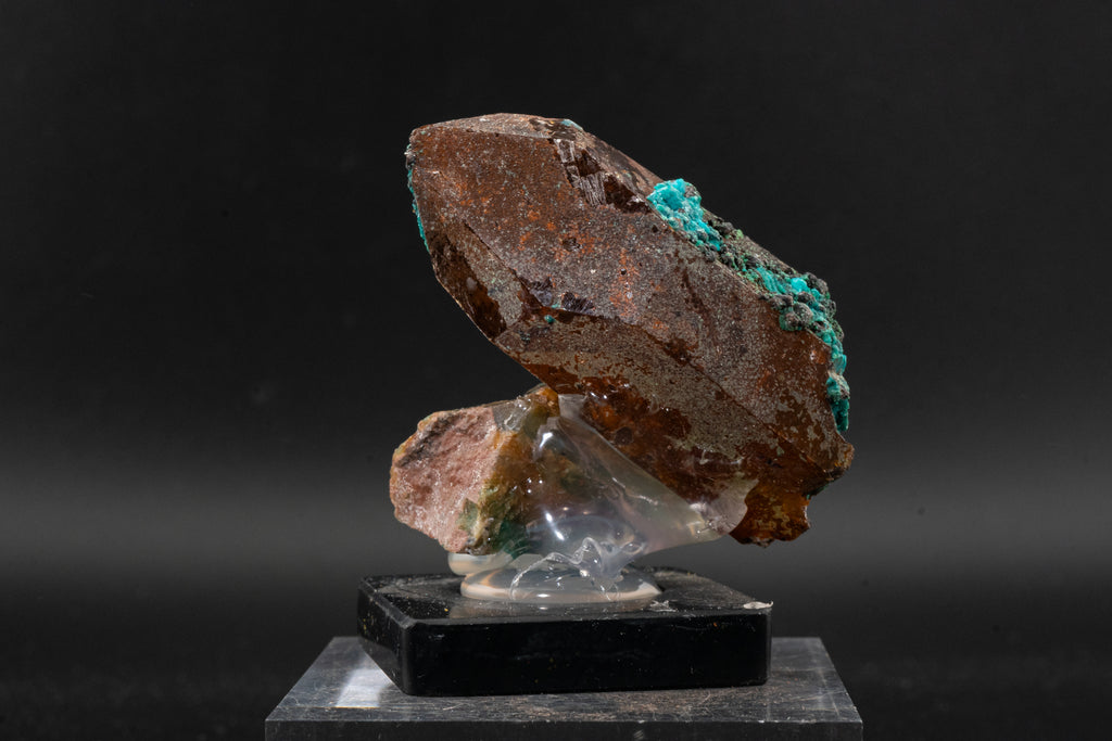 Chrysocolla, Quartz, Mystery UV Mineral, Andean Opal - Mina La Tentadora, Peru (Man-Made Conglomerate)