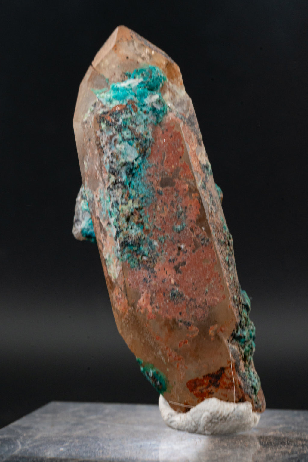 Chrysocolla, Quartz - Mina La Tentadora, Peru