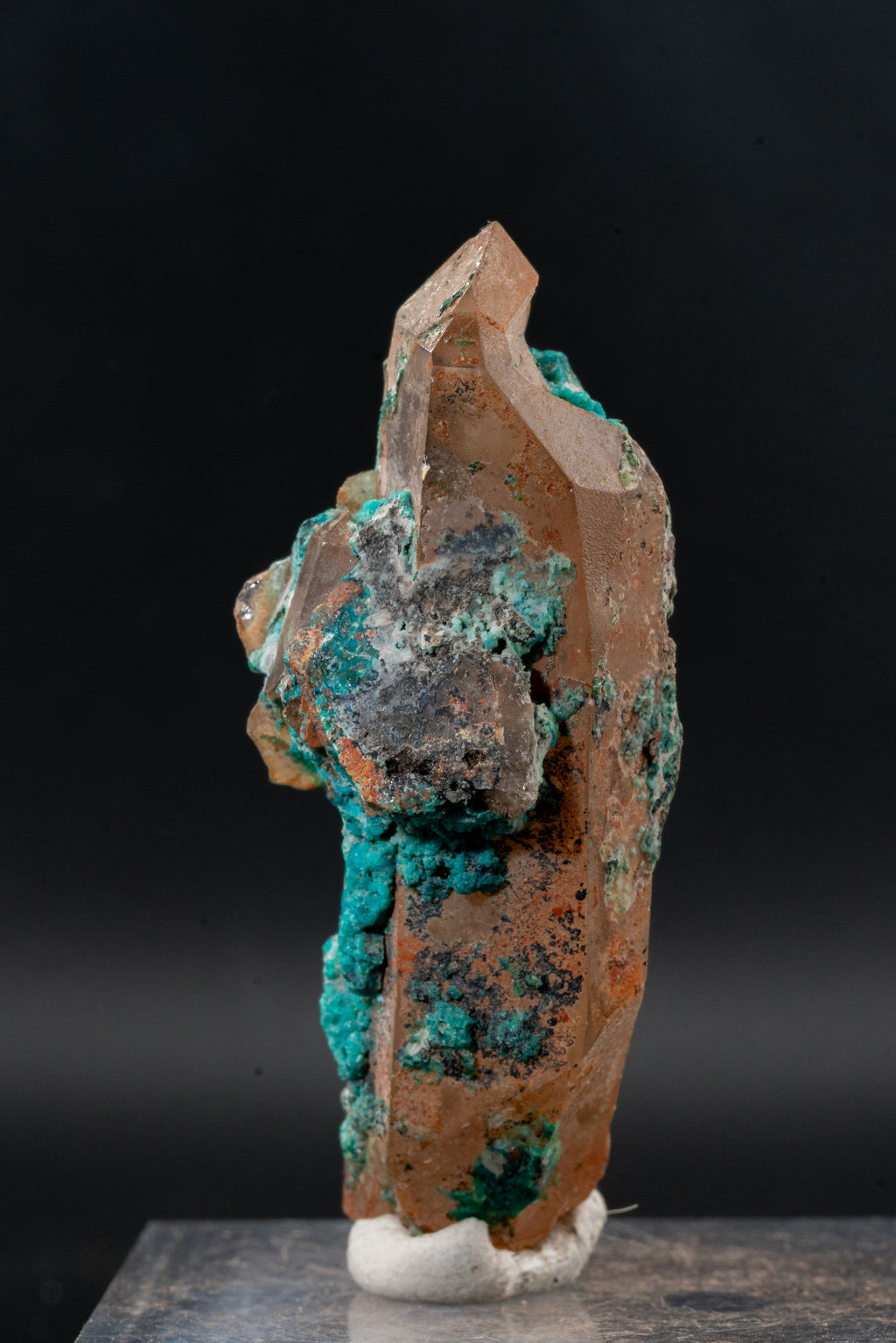 Chrysocolla, Quartz - Mina La Tentadora, Peru