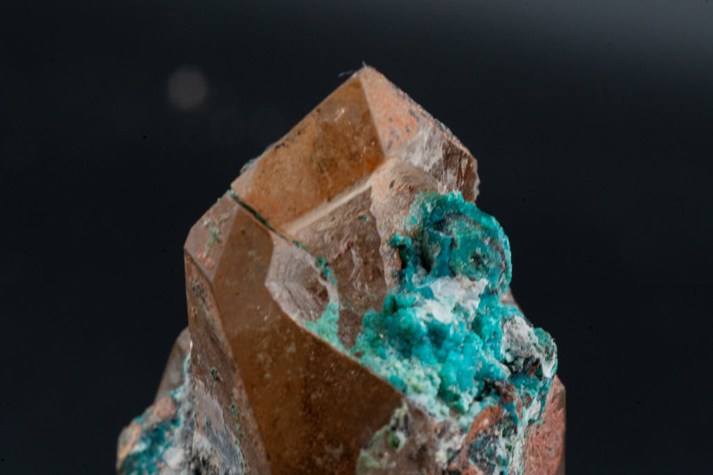 Chrysocolla, Quartz - Mina La Tentadora, Peru