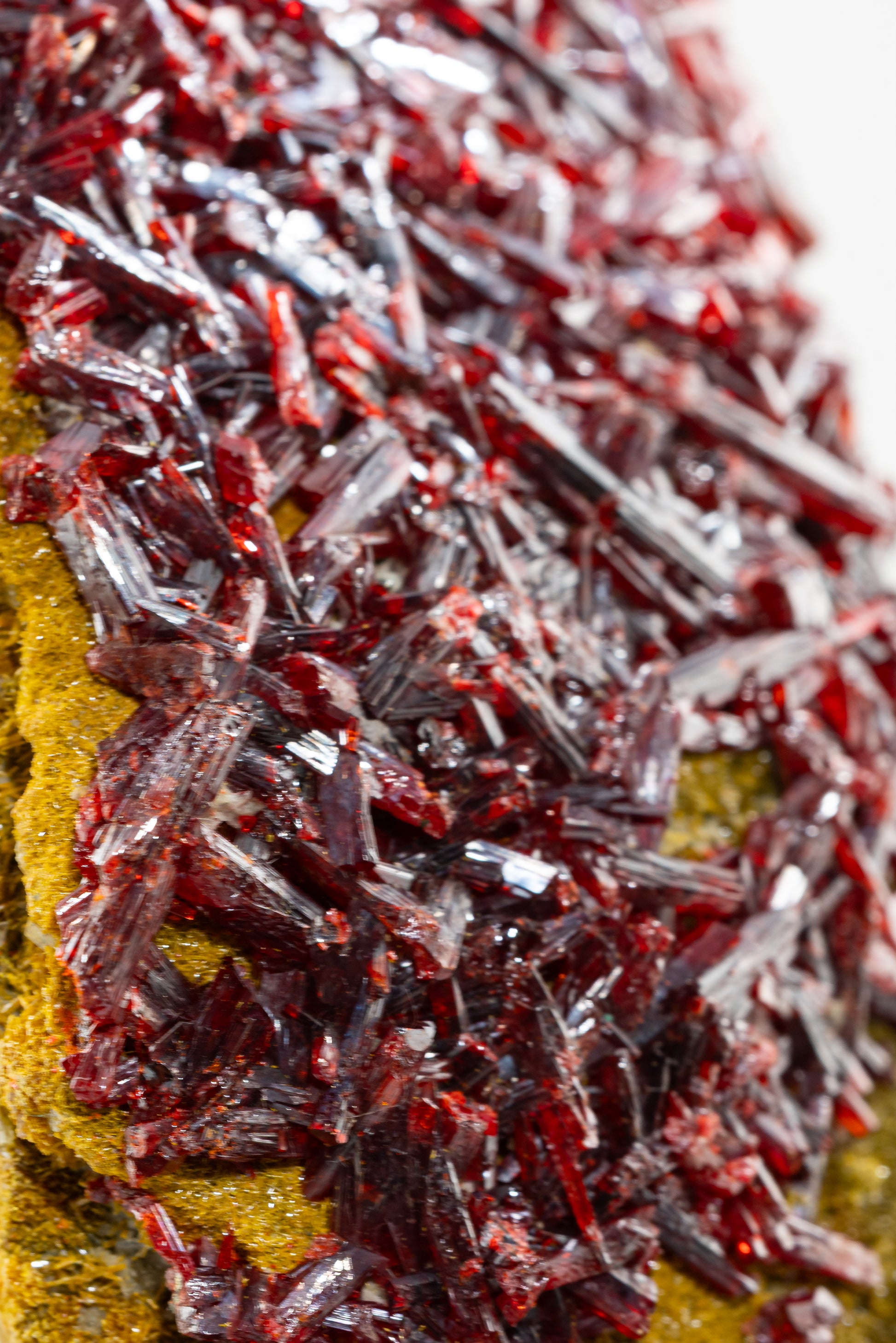 Orpiment, Realgar, Barite, - Quiruvilca Mine, Peru