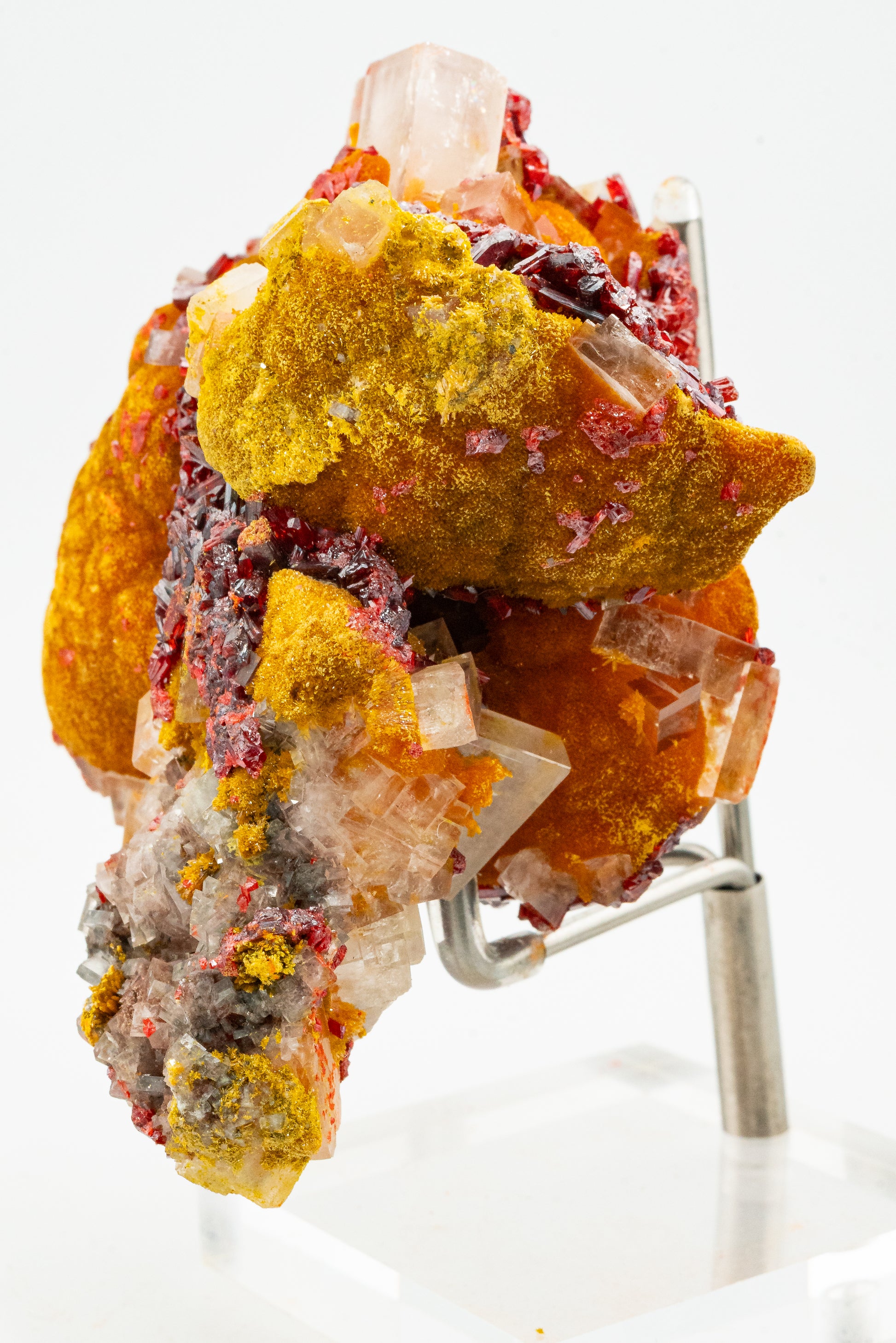 Orpiment, Realgar, Barite, - Quiruvilca Mine, Peru