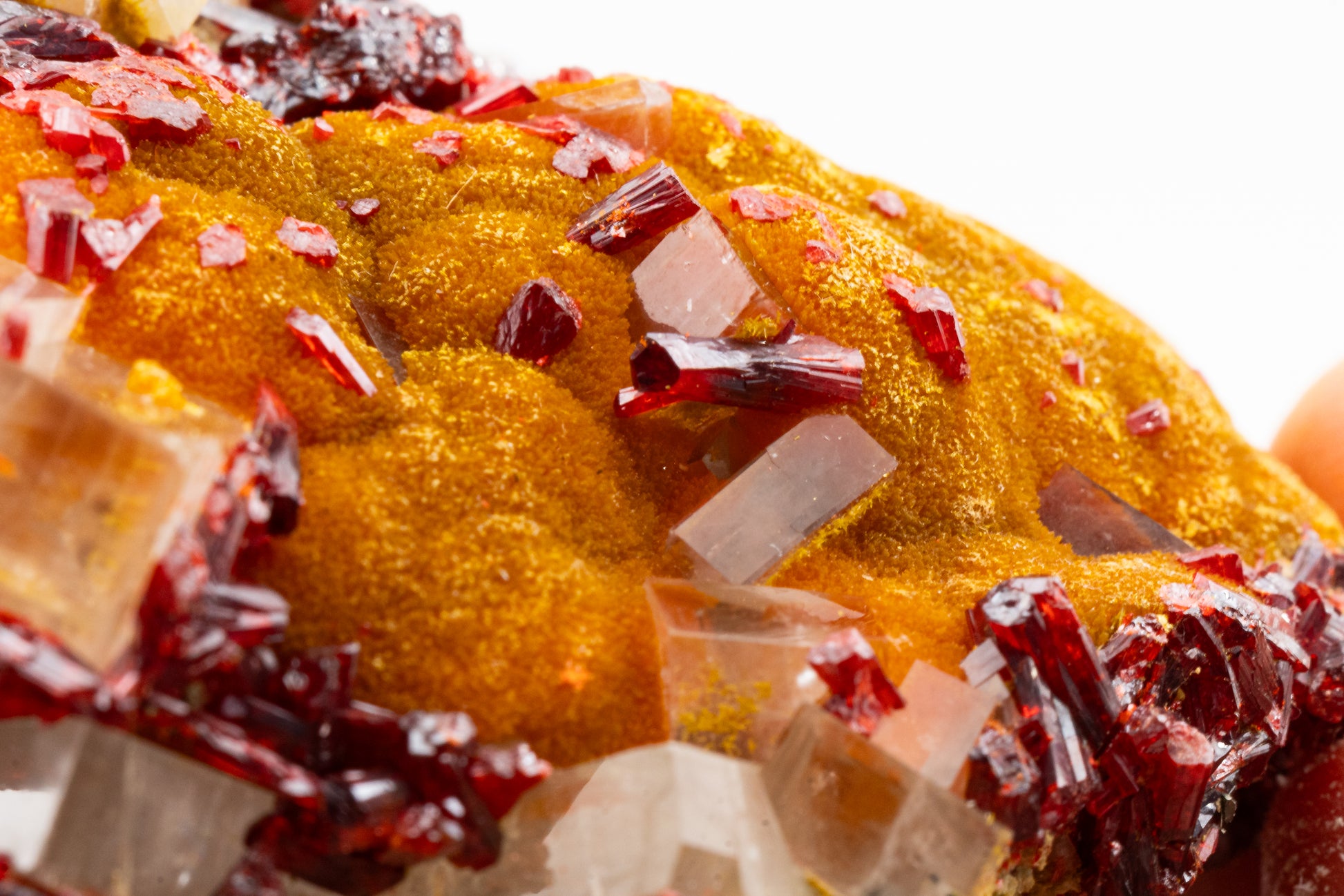 Orpiment, Realgar, Barite, - Quiruvilca Mine, Peru