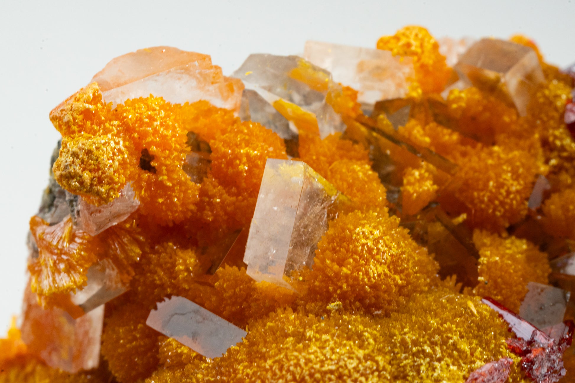 Orpiment, Realgar, Barite, - Quiruvilca Mine, Peru