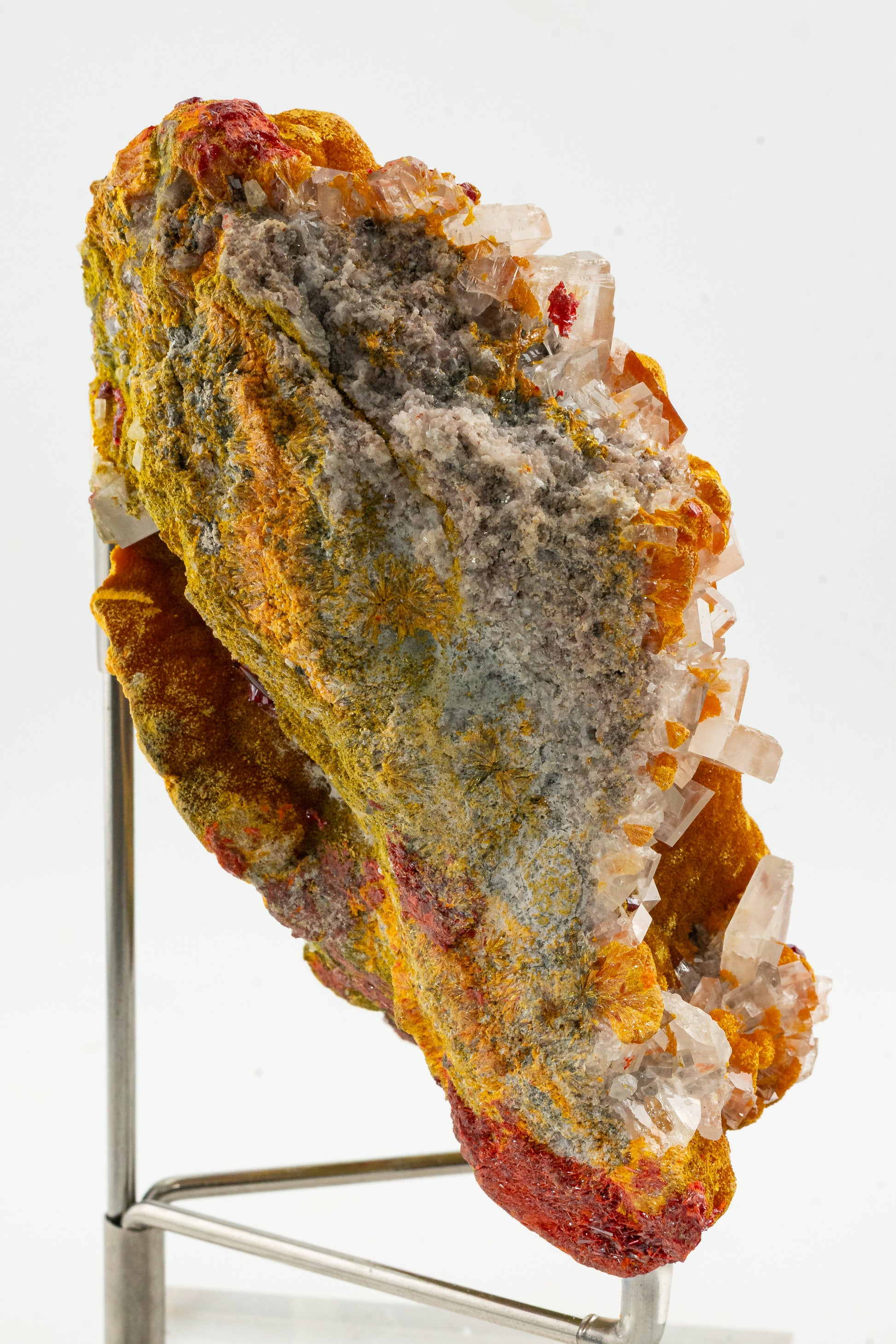 Orpiment, Realgar, Barite, - Quiruvilca Mine, Peru