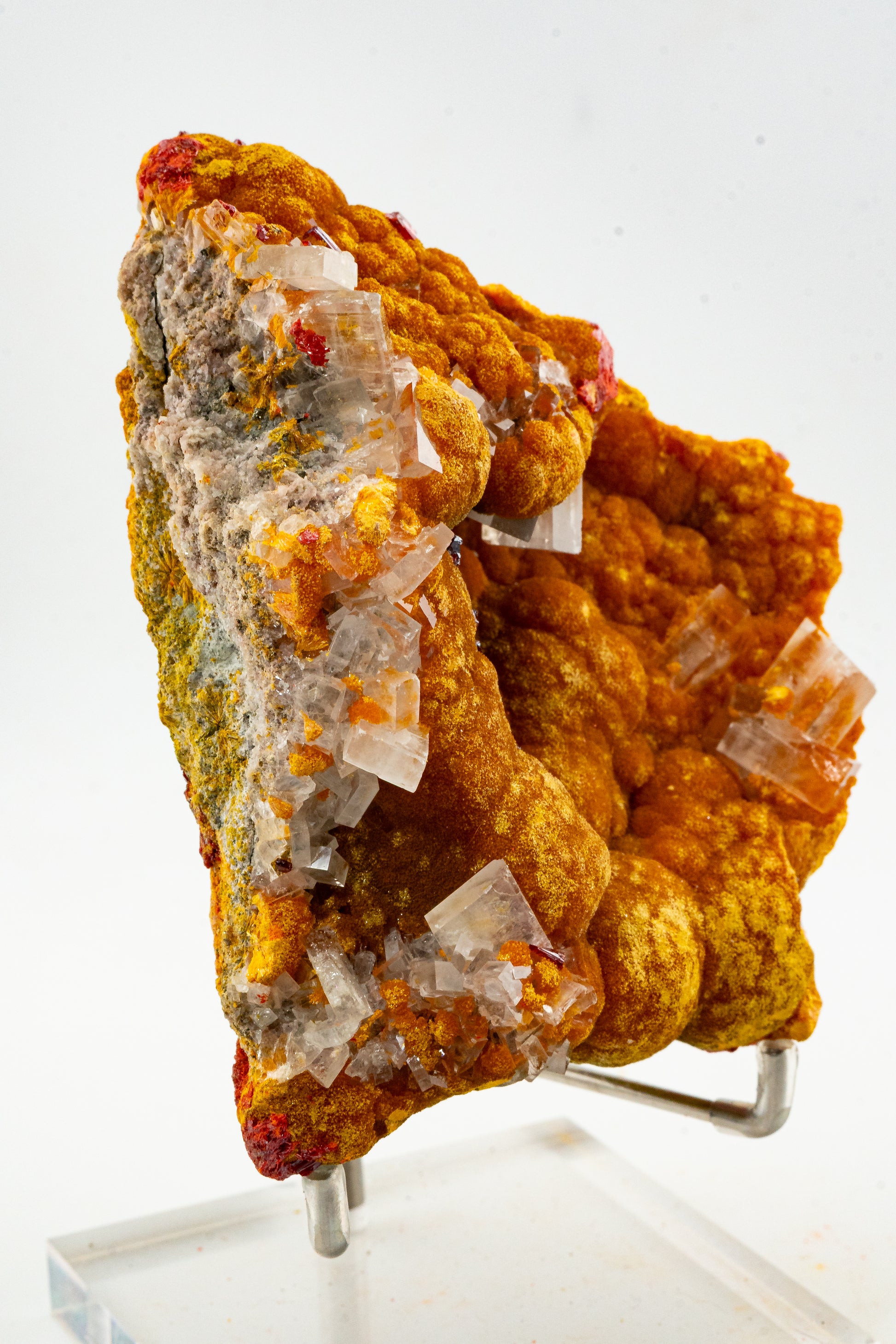 Orpiment, Realgar, Barite, - Quiruvilca Mine, Peru