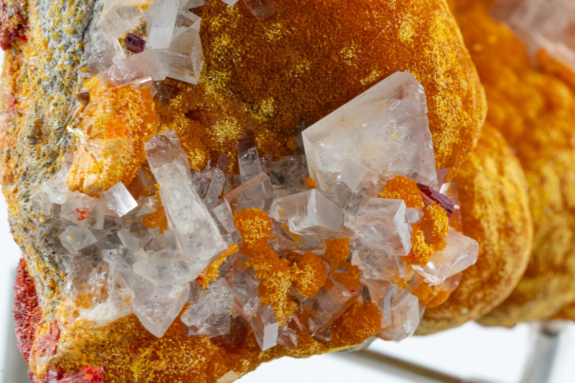 Orpiment, Realgar, Barite, - Quiruvilca Mine, Peru