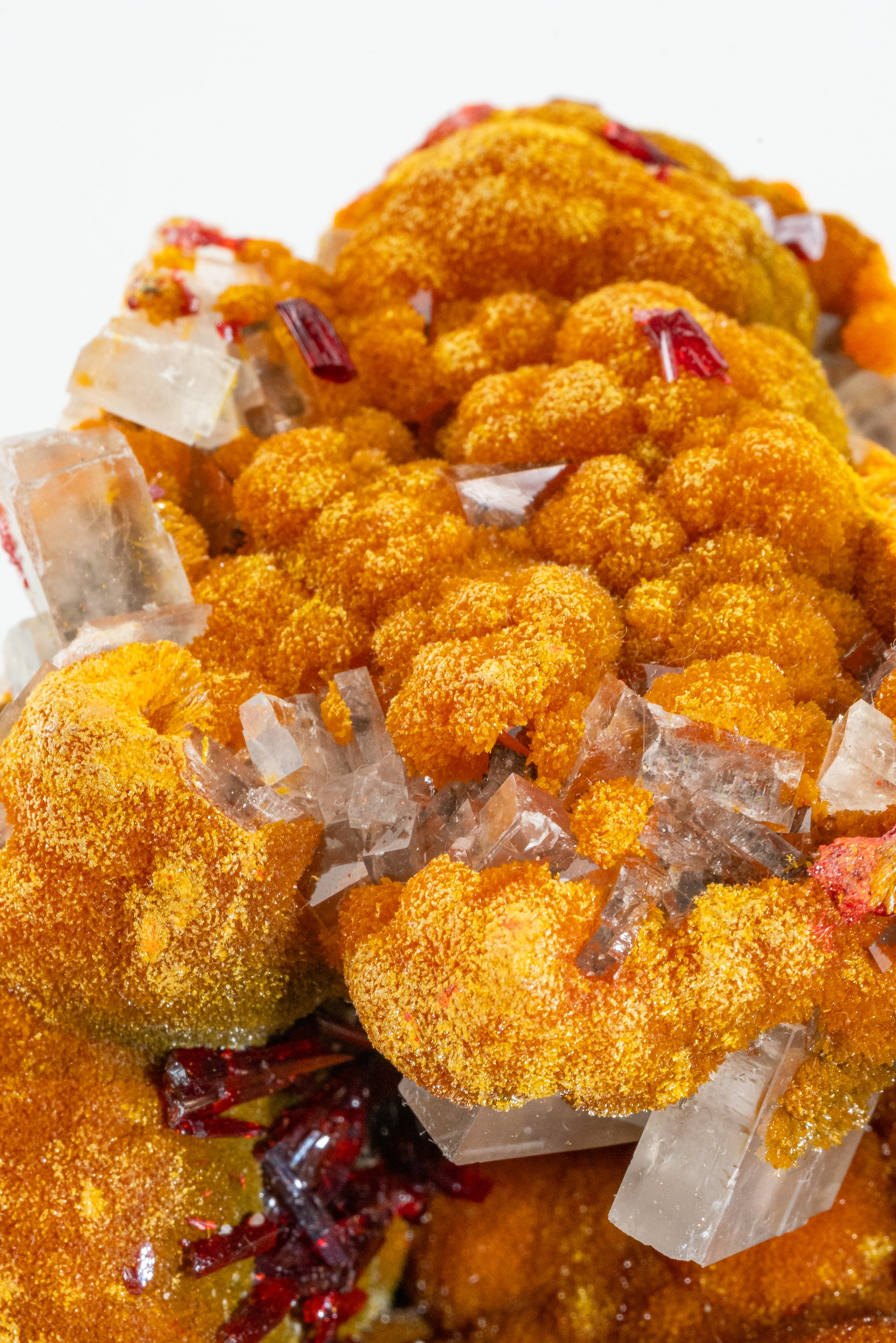 Orpiment, Realgar, Barite, - Quiruvilca Mine, Peru