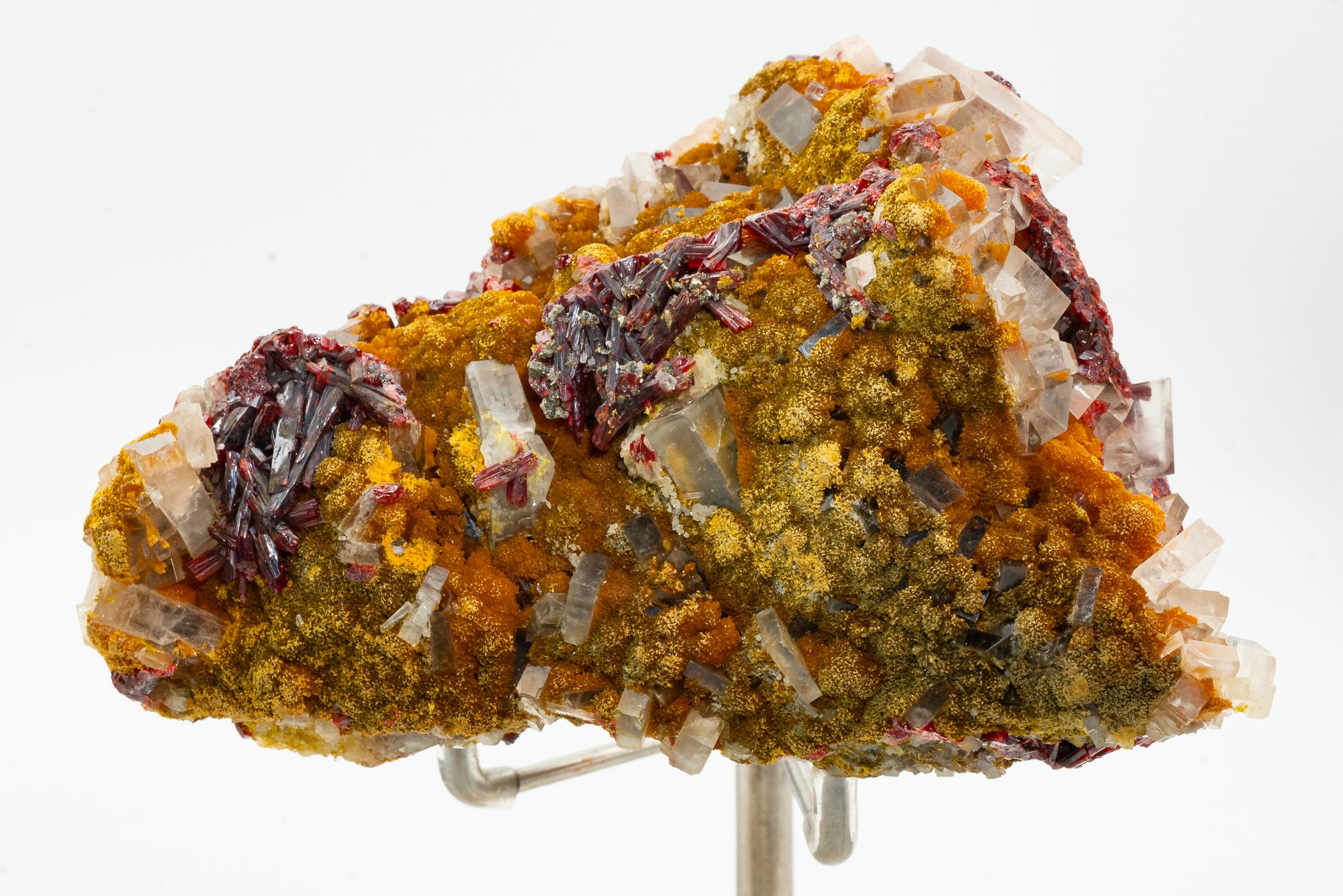 Orpiment, Realgar, Barite, - Quiruvilca Mine, Peru