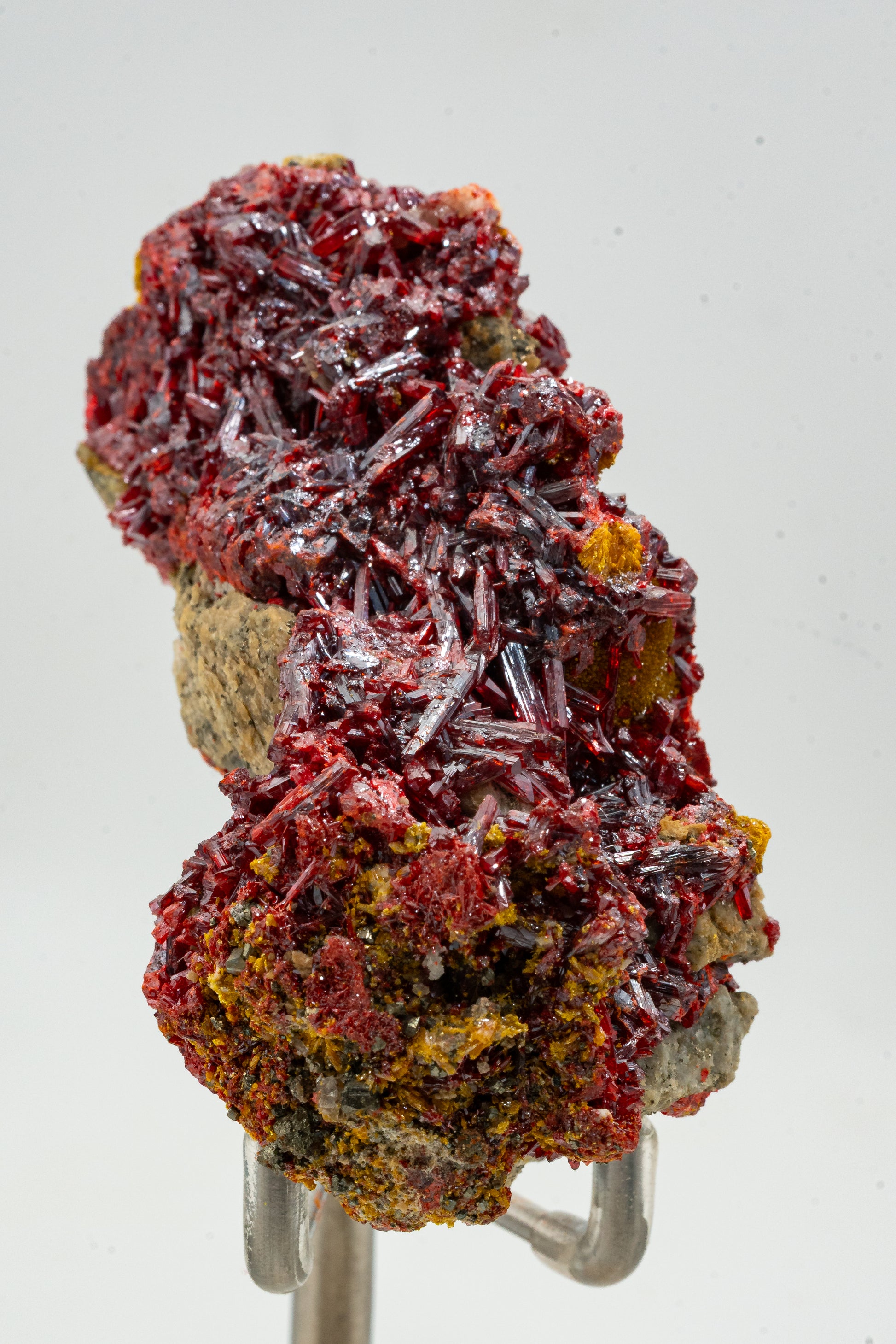 Orpiment, Realgar, Barite, - Quiruvilca Mine, Peru