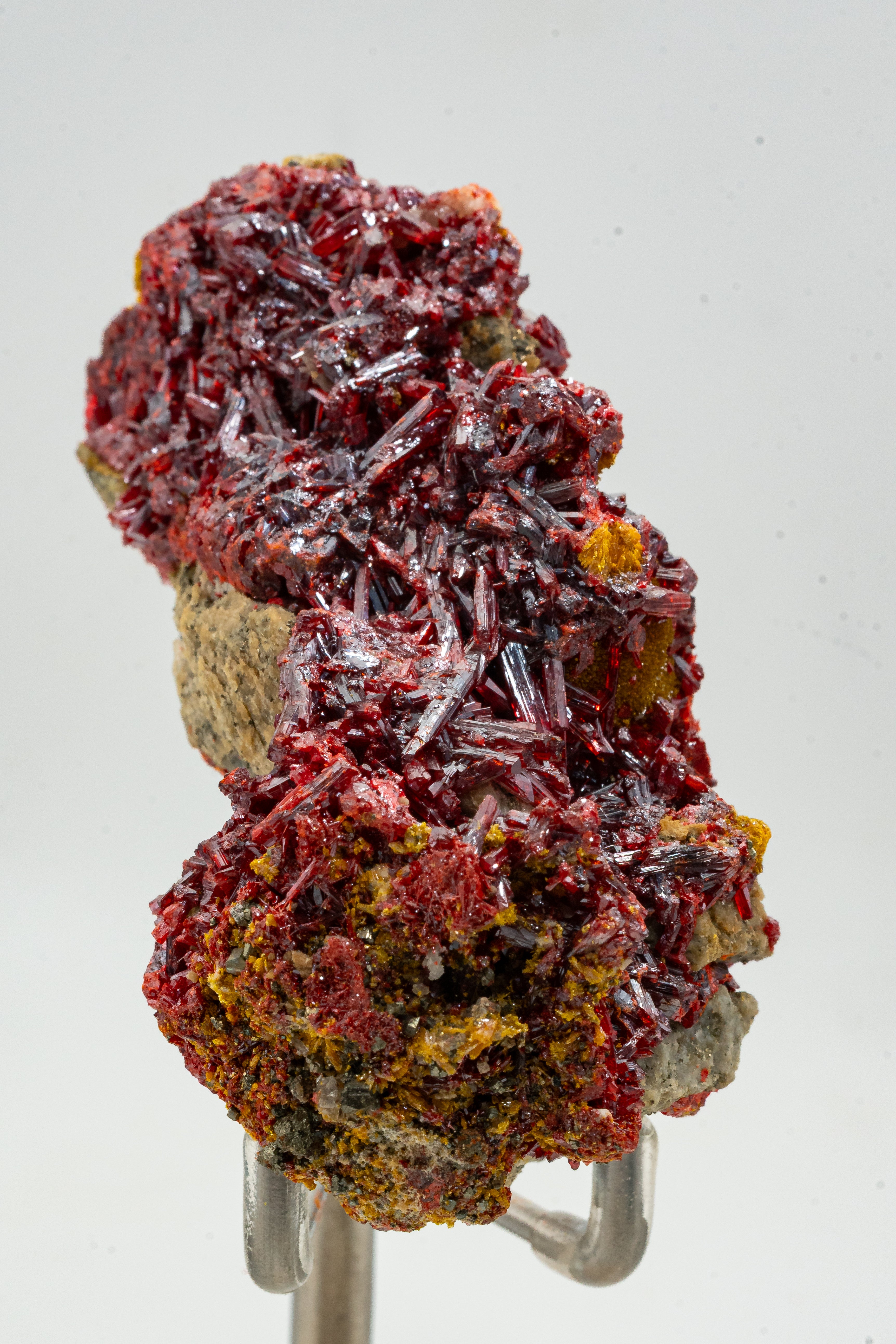 Orpiment, Realgar, Barite, - Quiruvilca Mine, Peru