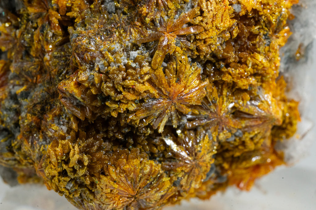 Orpiment, Realgar, Barite, - Quiruvilca Mine, Peru