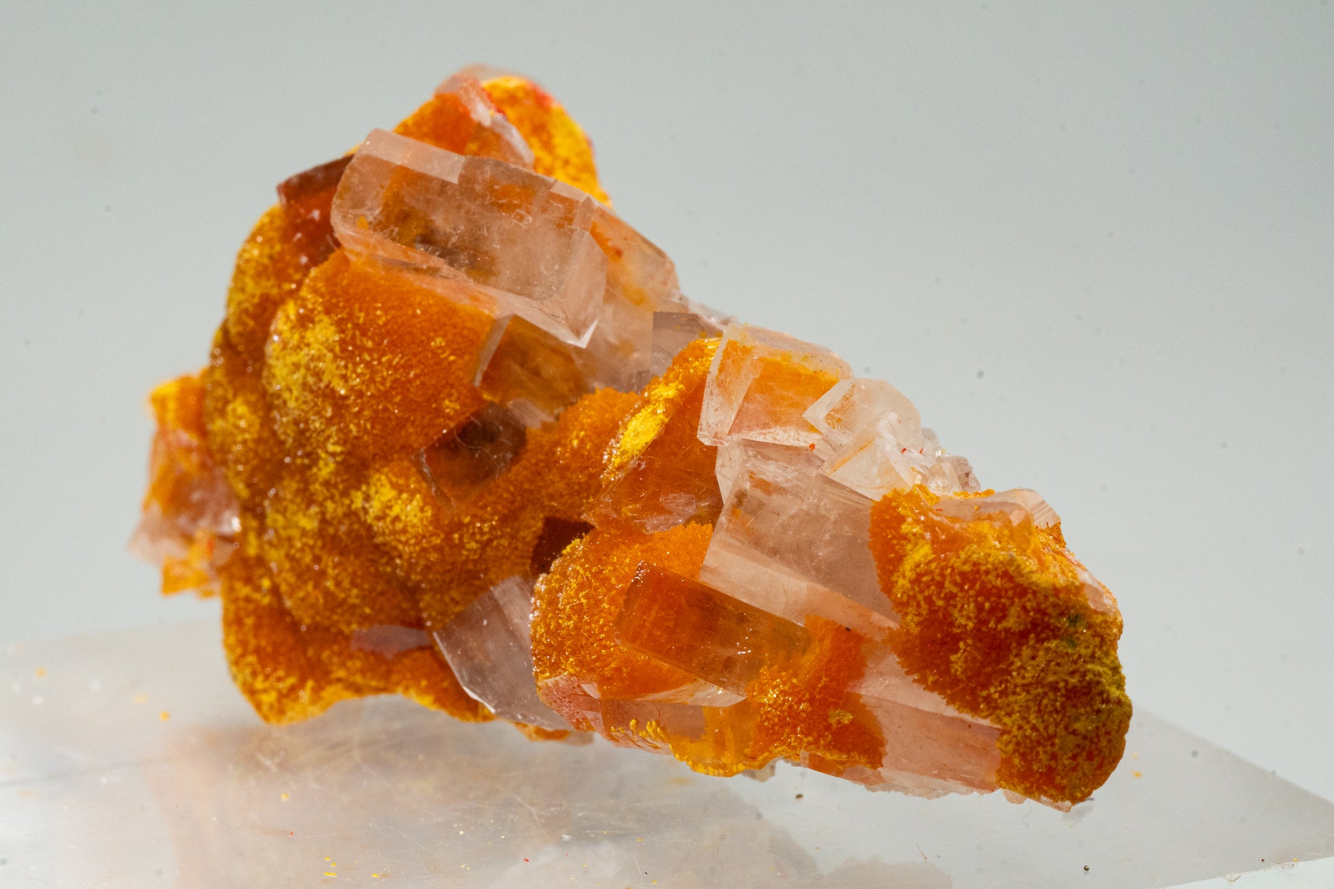 Orpiment, Realgar, Barite, - Quiruvilca Mine, Peru