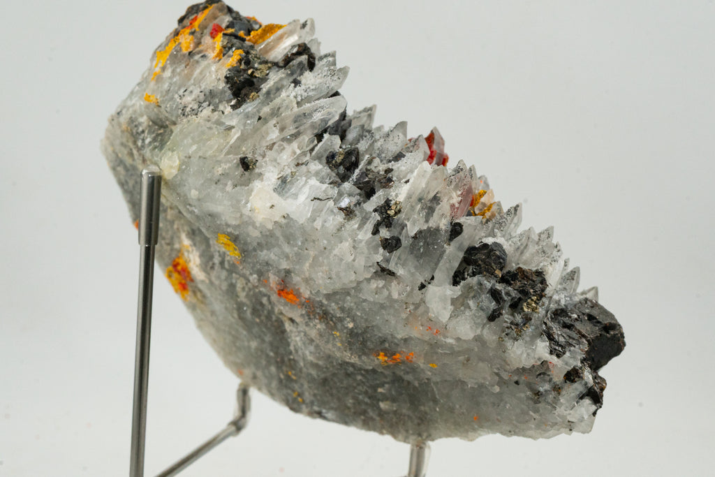Orpiment, Realgar, Quartz, Galena, Pyrite - Quiruvilca Mine, Peru