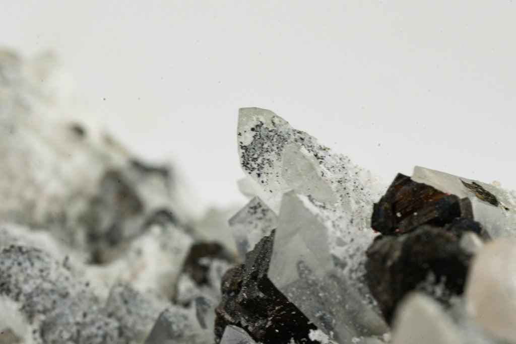 Orpiment, Realgar, Quartz, Galena, Pyrite - Quiruvilca Mine, Peru