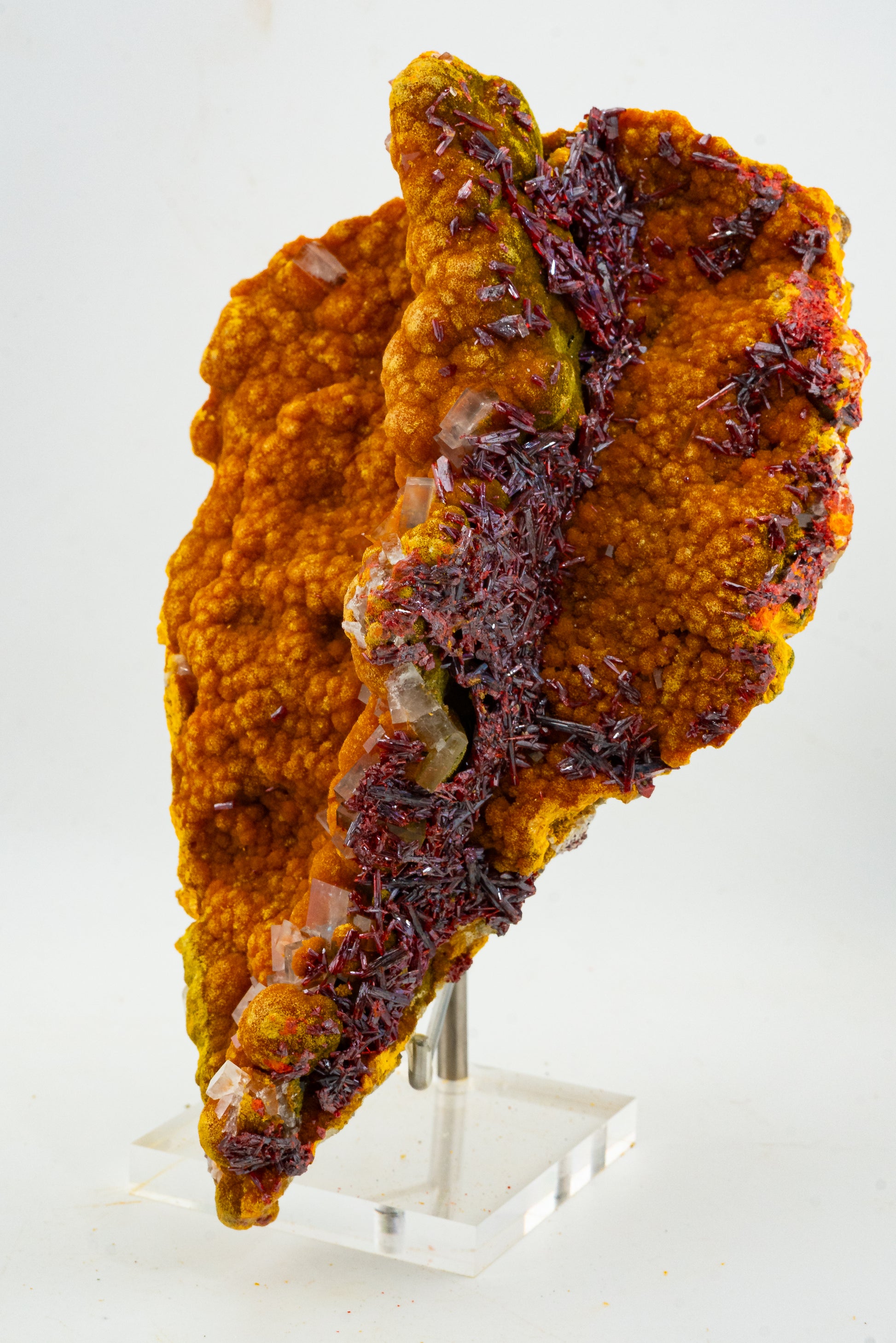 Orpiment, Realgar, Barite, - Quiruvilca Mine, Peru