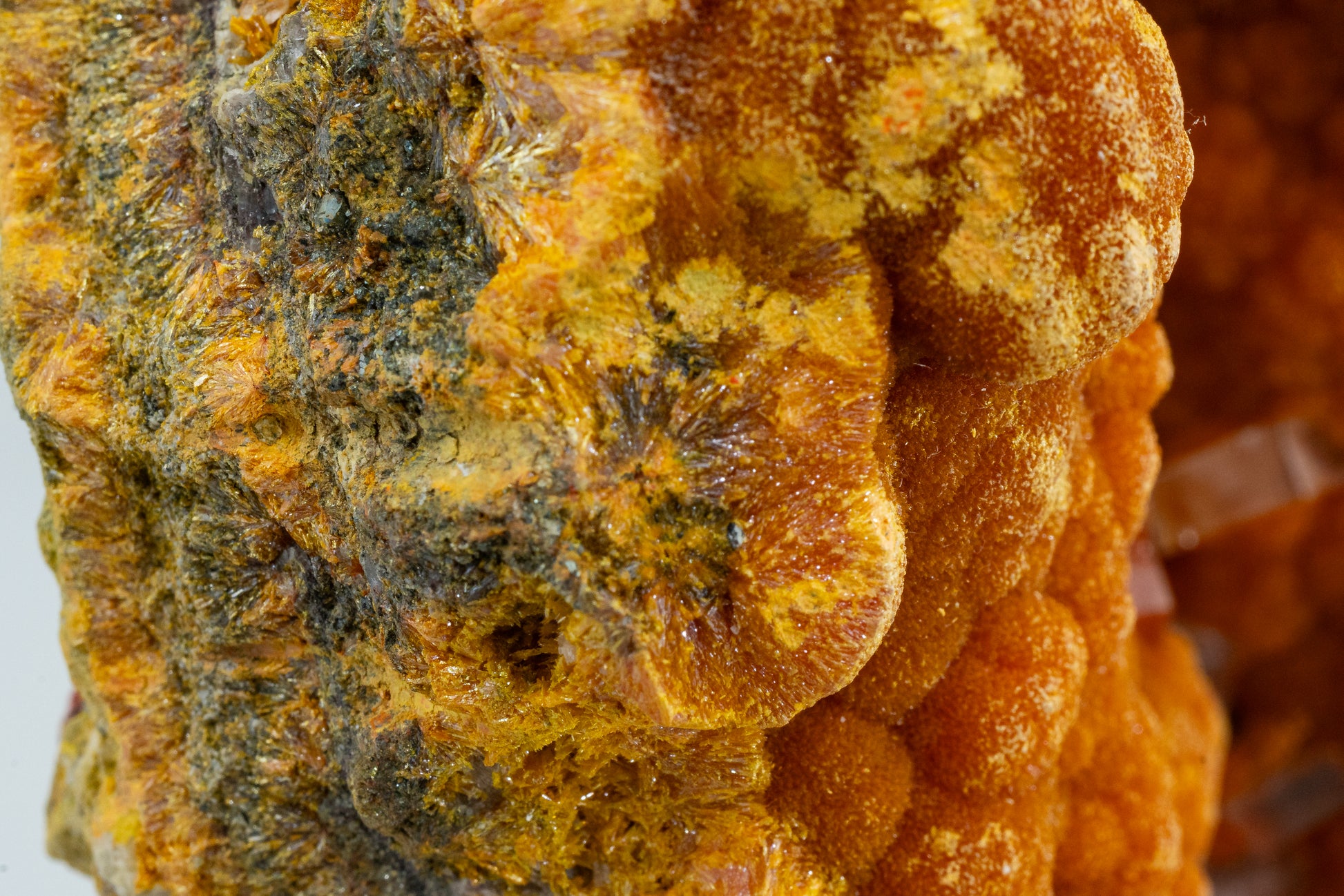 Orpiment, Realgar, Barite, - Quiruvilca Mine, Peru