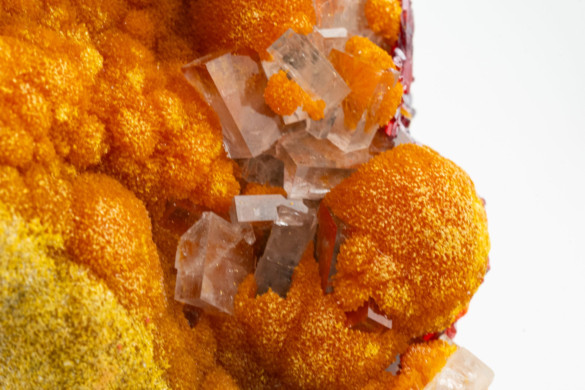 Orpiment, Realgar, Barite, - Quiruvilca Mine, Peru