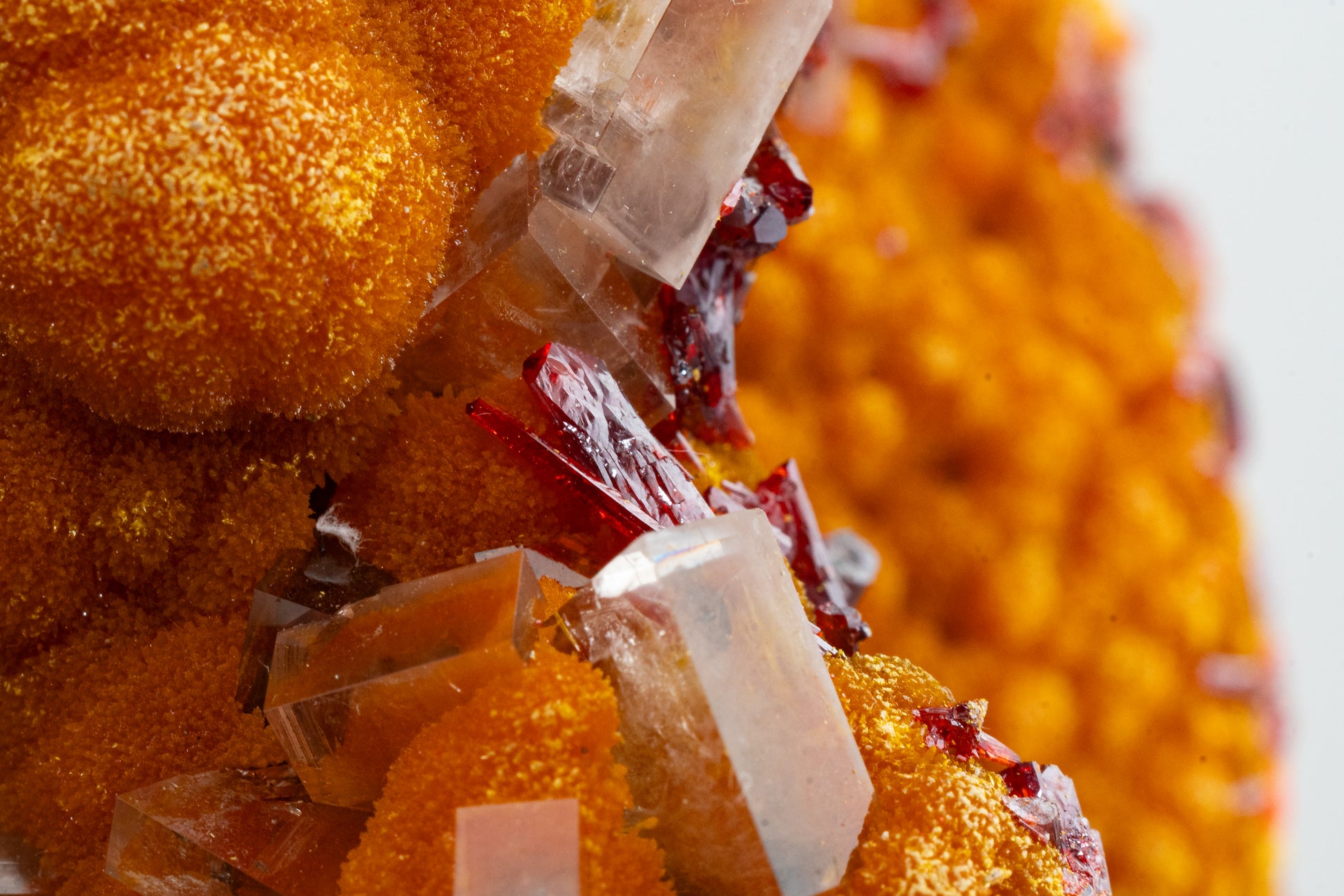 Orpiment, Realgar, Barite, - Quiruvilca Mine, Peru