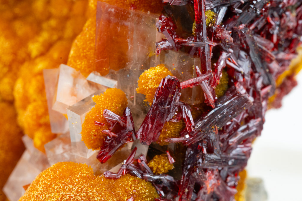 Orpiment, Realgar, Barite, - Quiruvilca Mine, Peru