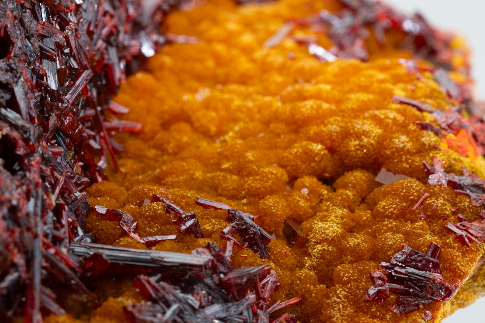 Orpiment, Realgar, Barite, - Quiruvilca Mine, Peru