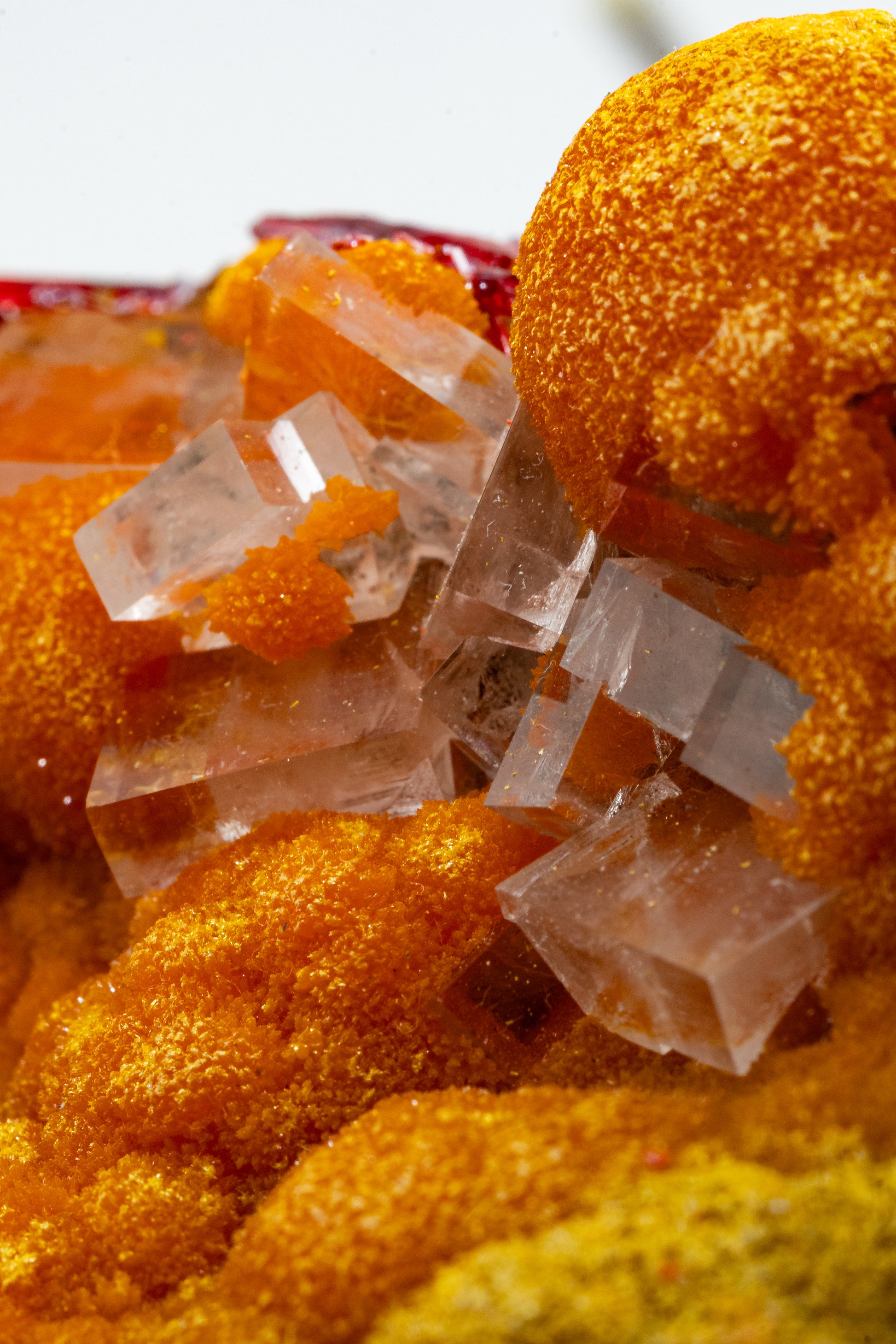 Orpiment, Realgar, Barite, - Quiruvilca Mine, Peru