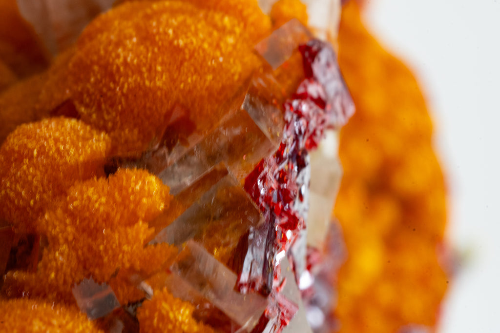 Orpiment, Realgar, Barite, - Quiruvilca Mine, Peru