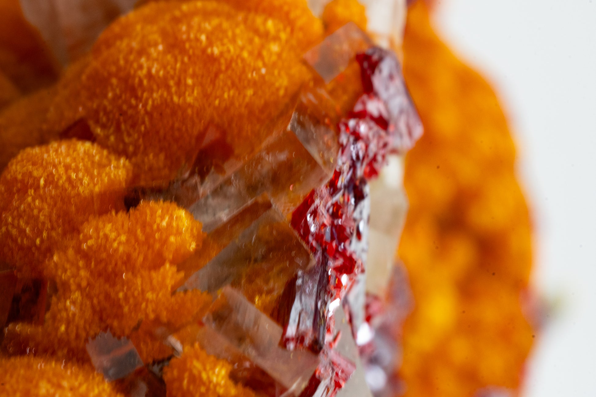 Orpiment, Realgar, Barite, - Quiruvilca Mine, Peru