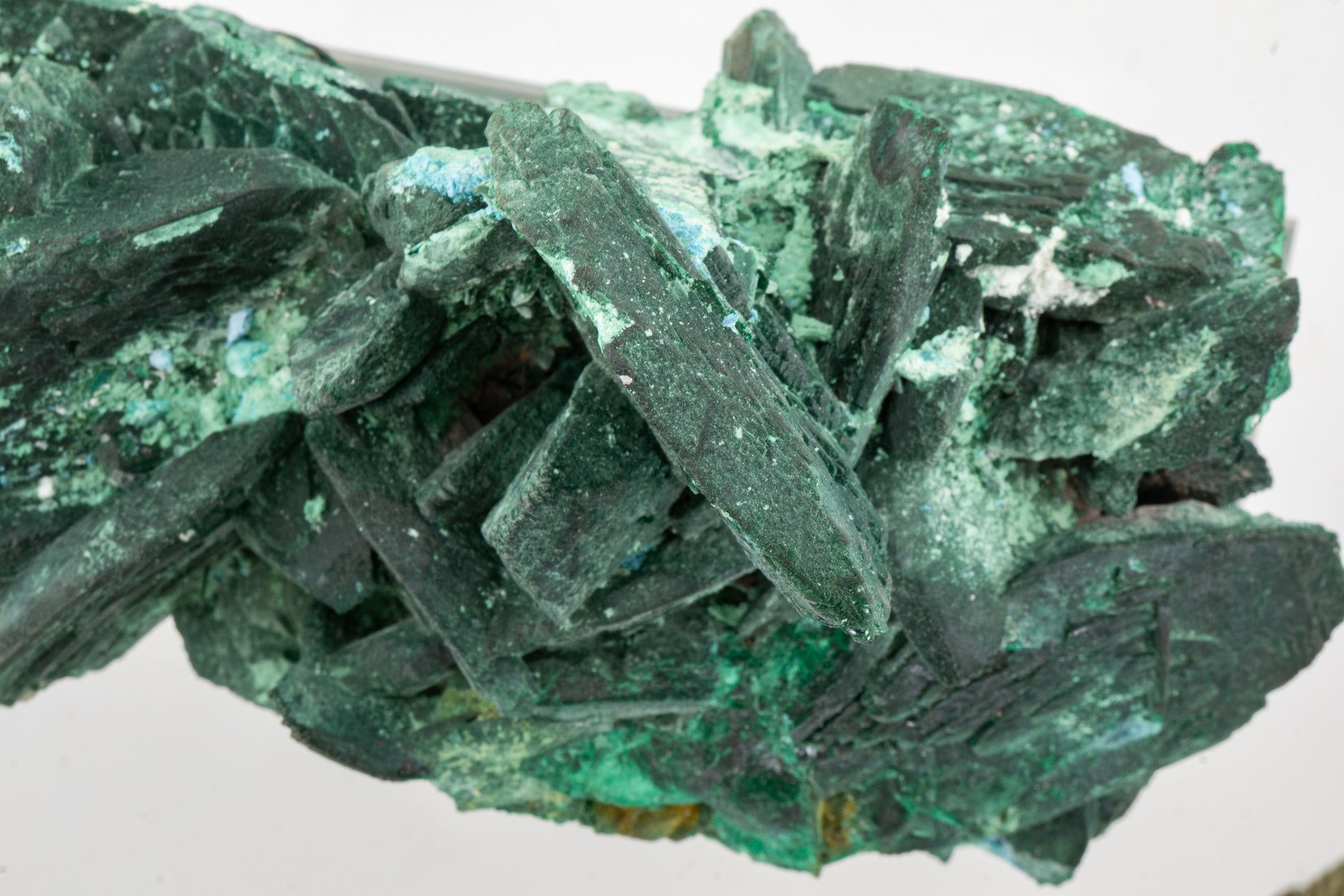 Malachite ps. Azurite, Shattuckite - Mina Milpillas, Sonora, México